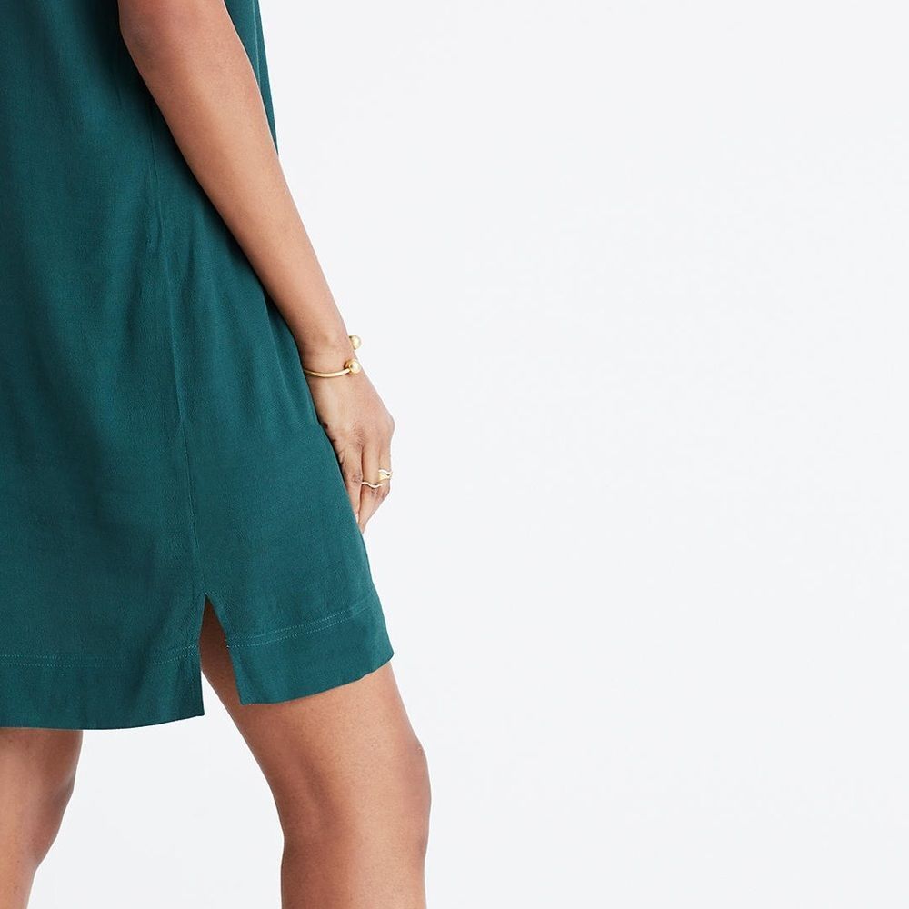 Madewell Teal Shift Dress - Picture 2 of 6